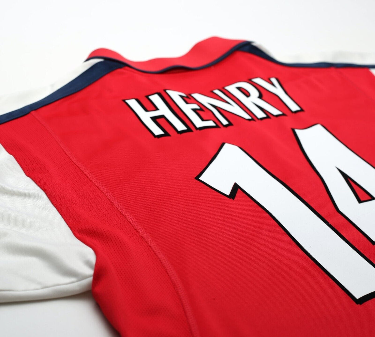 2000/01 HENRY #14 Arsenal Vintage Nike UCL Home Football Shirt Jersey (L)
