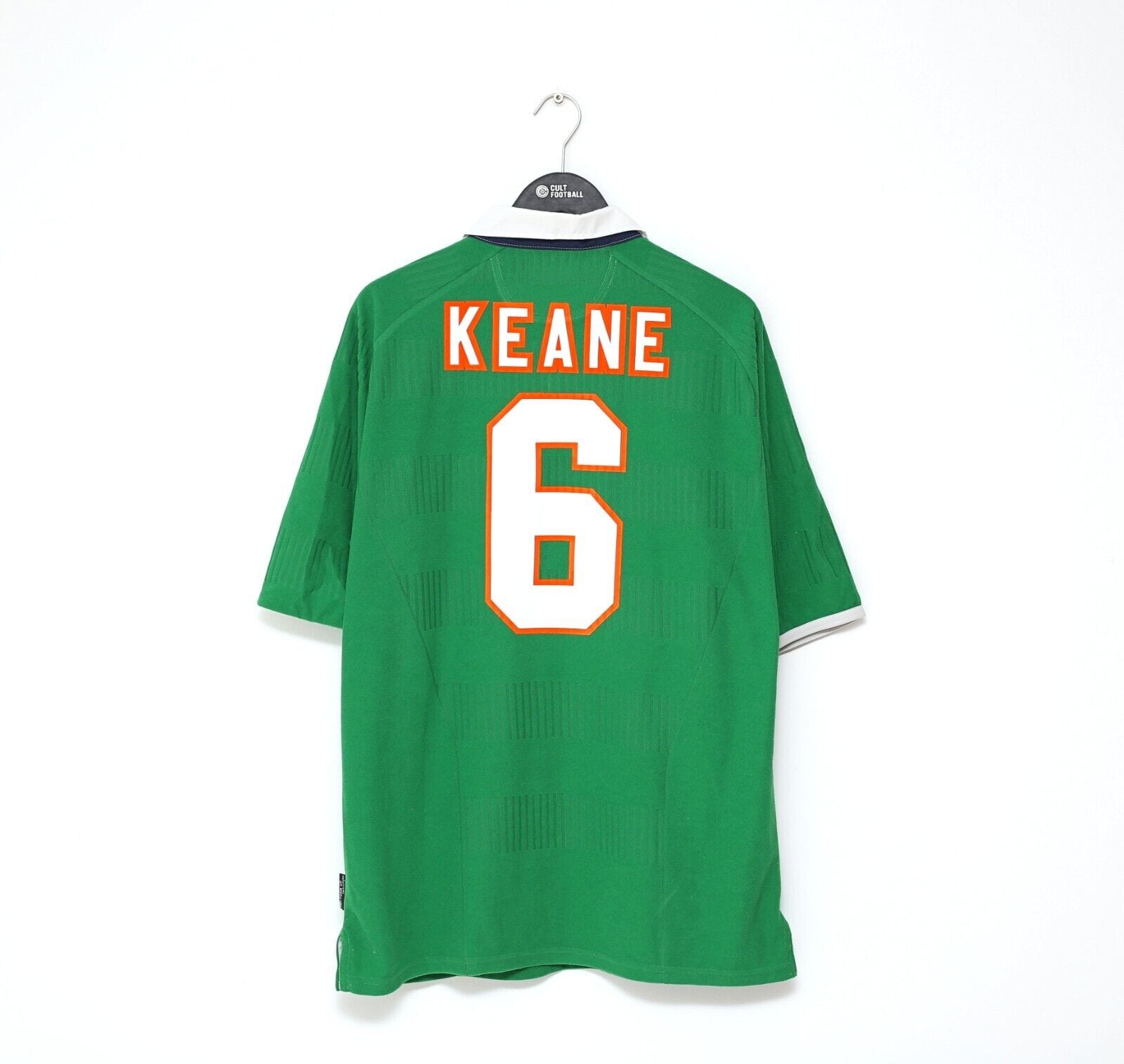 2000/01 KEANE #6 Ireland Vintage Umbro Home Football Shirt (L/XL) Man United