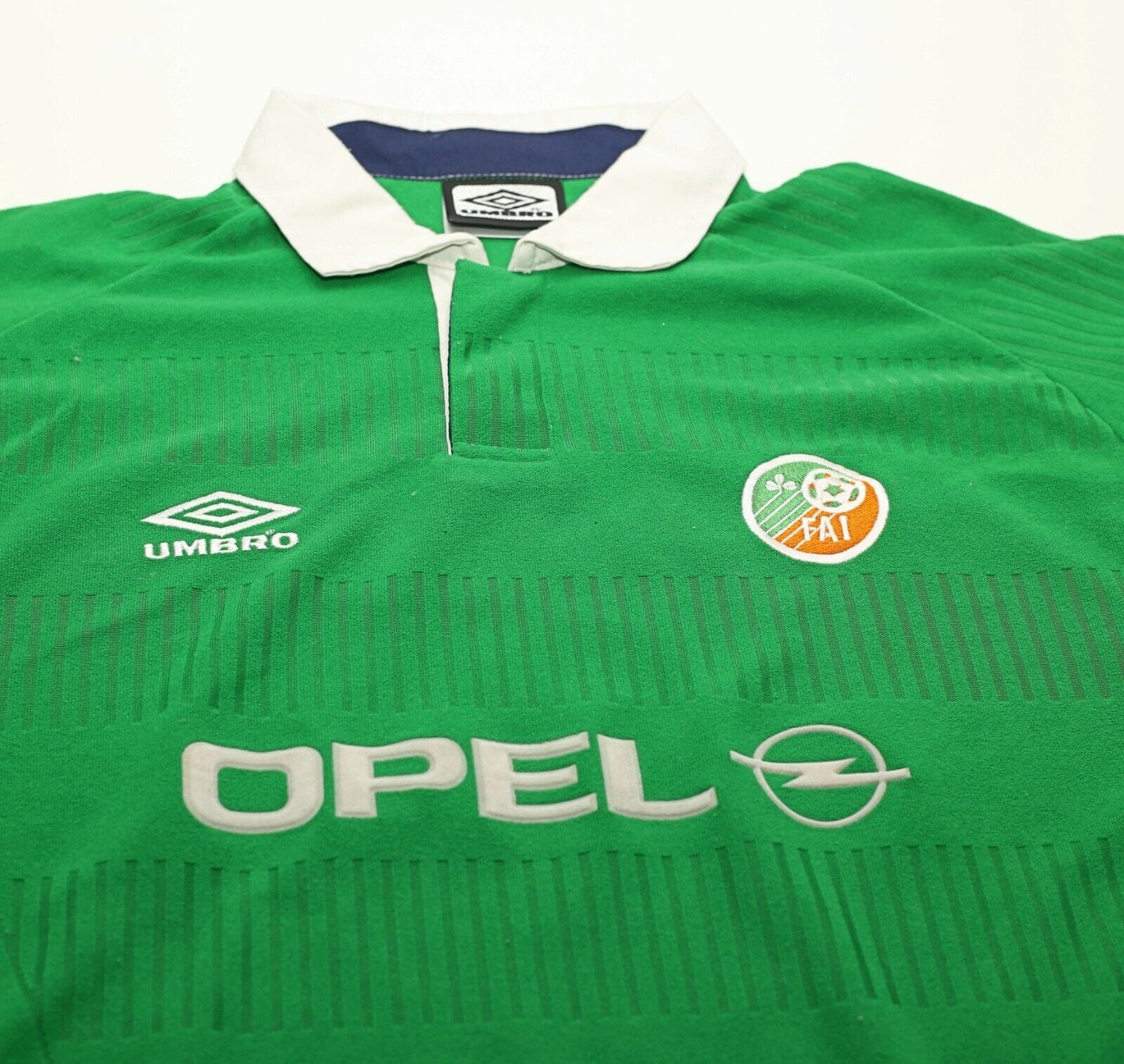 2000/01 KEANE #6 Ireland Vintage Umbro Home Football Shirt (L/XL) Man United