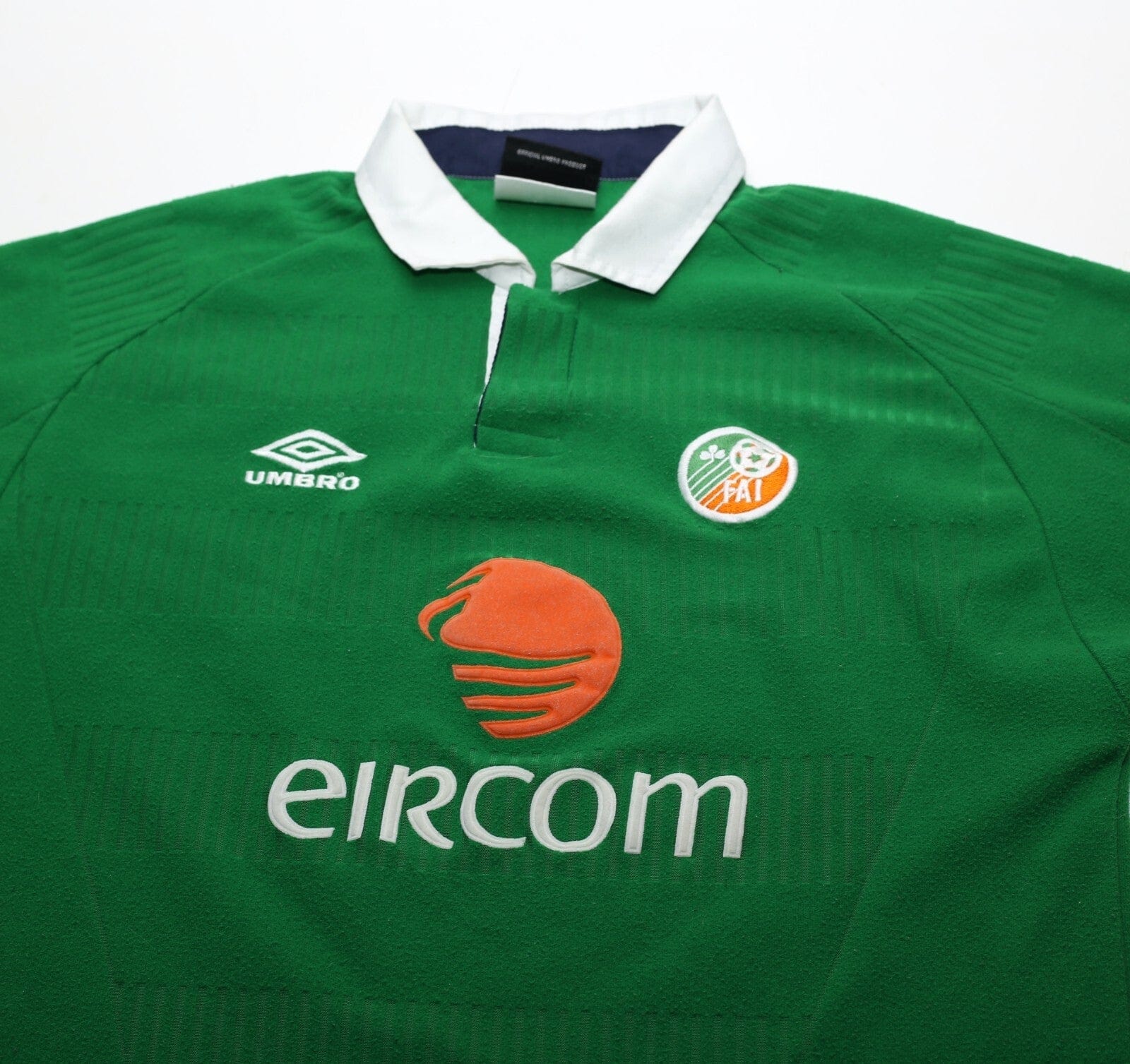 2000/01 KEANE #6 Ireland Vintage Umbro Home Football Shirt (M/L) Man United