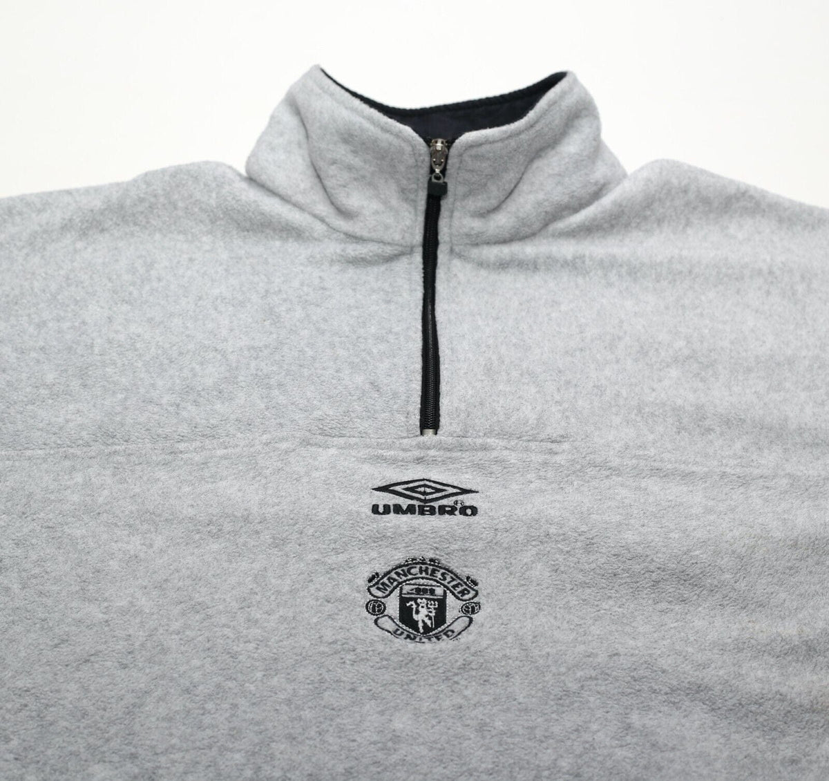 2000/01 MANCHESTER UNITED Vintage Umbro 1/4 Zip Fleece (L)