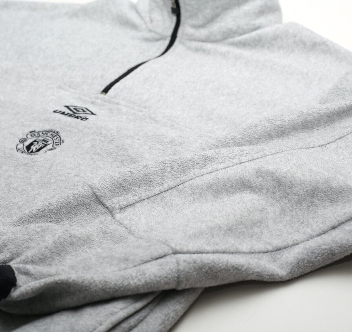 2000/01 MANCHESTER UNITED Vintage Umbro 1/4 Zip Fleece (L)