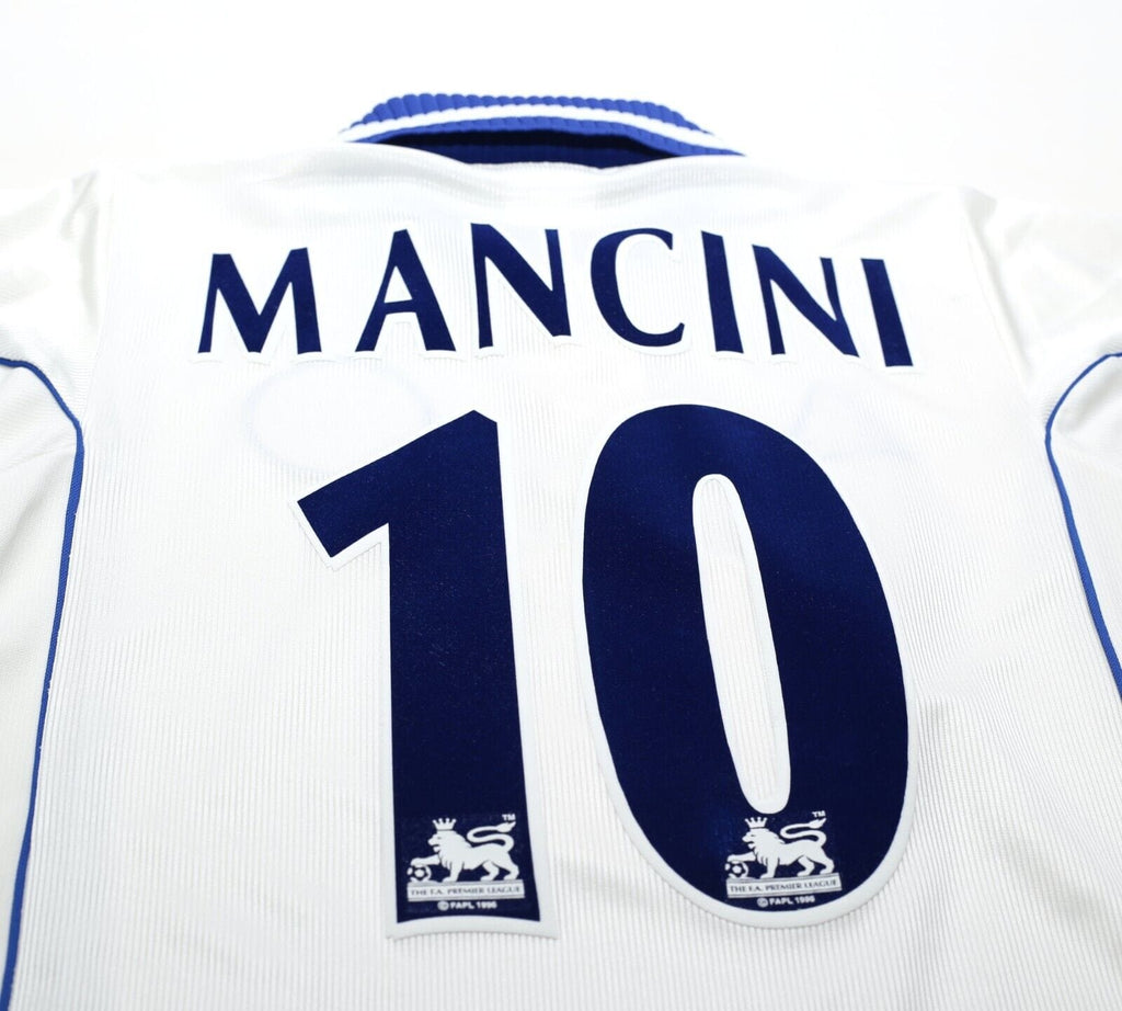 2000/01 MANCINI #10 Leicester City Vintage LCS Away Football Shirt (XS/S) 34/36