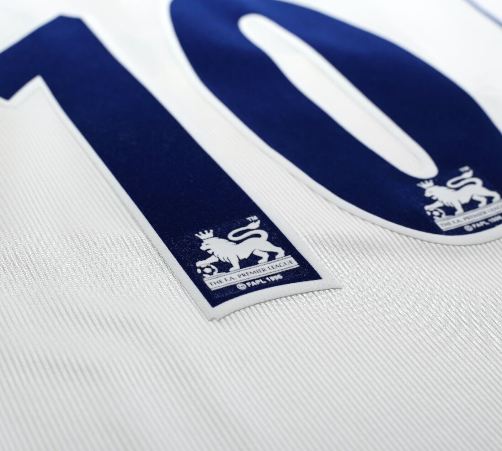 2000/01 MANCINI #10 Leicester City Vintage LCS Away Football Shirt (XS/S) 34/36