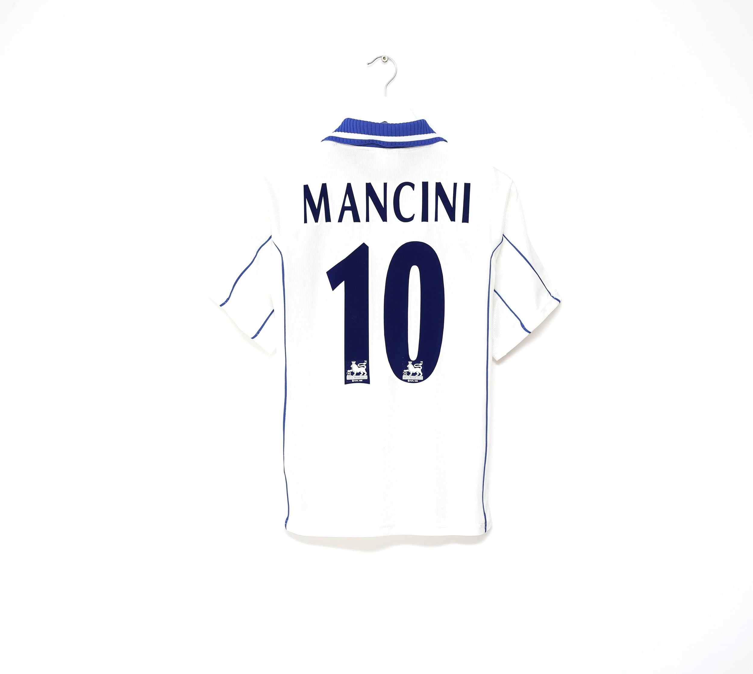 2000/01 MANCINI #10 Leicester City Vintage LCS Away Football Shirt (XS/S) 34/36