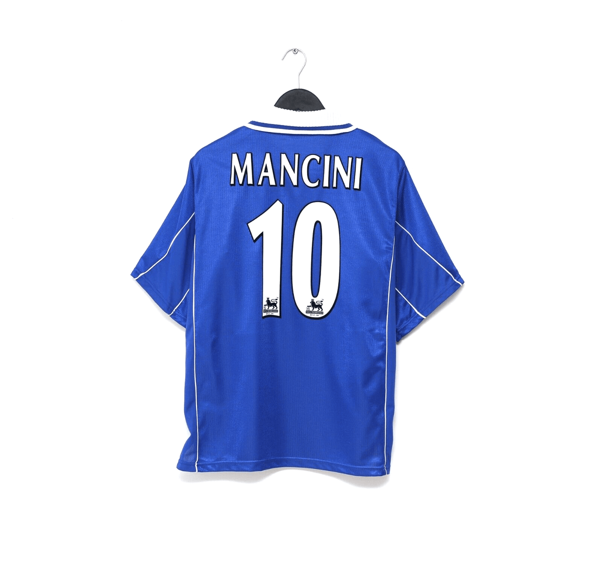 2000/01 MANCINI #10 Leicester City Vintage LCS Home Football Shirt (L) 42/44