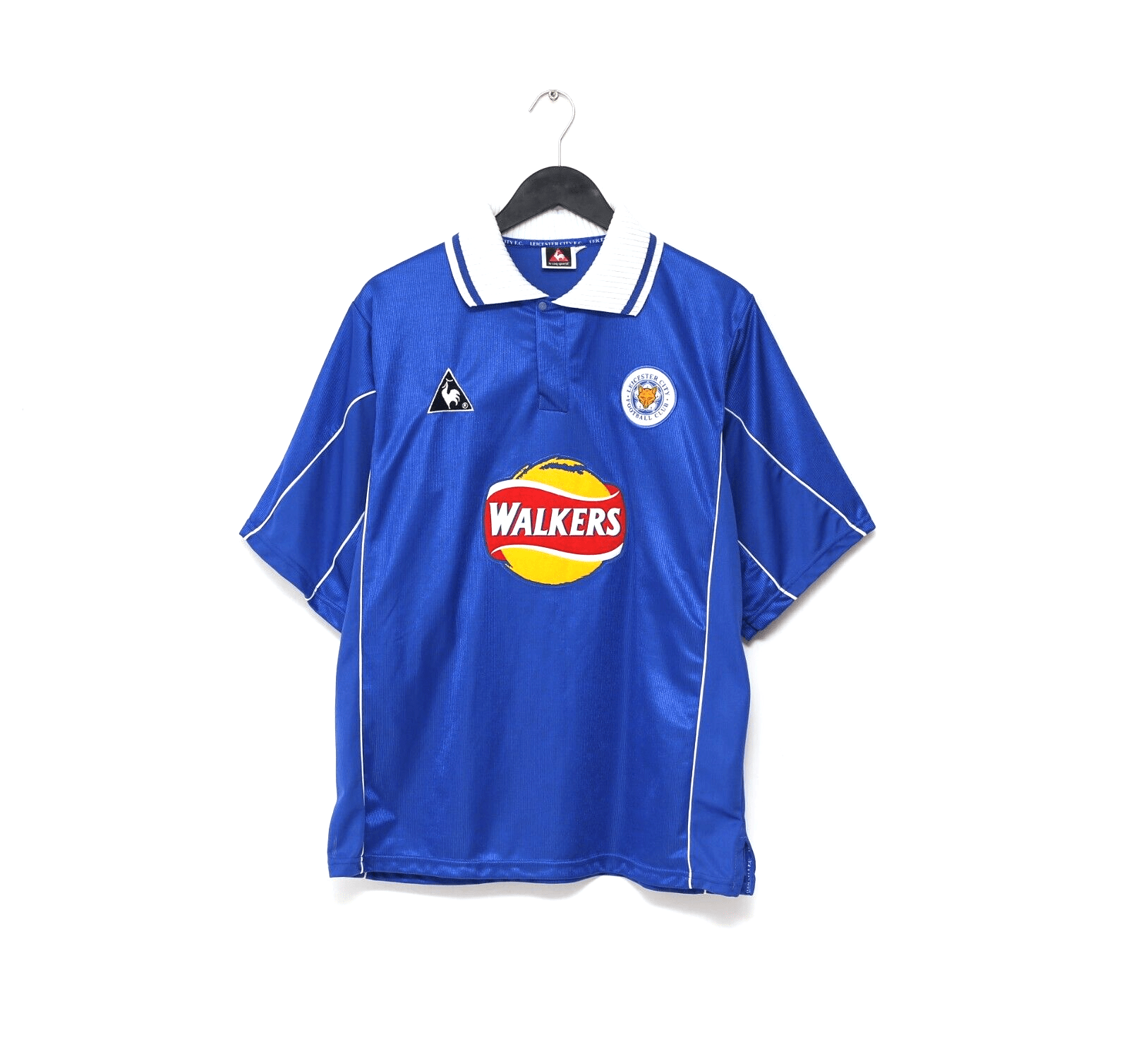 2000/01 MANCINI #10 Leicester City Vintage LCS Home Football Shirt (L) 42/44