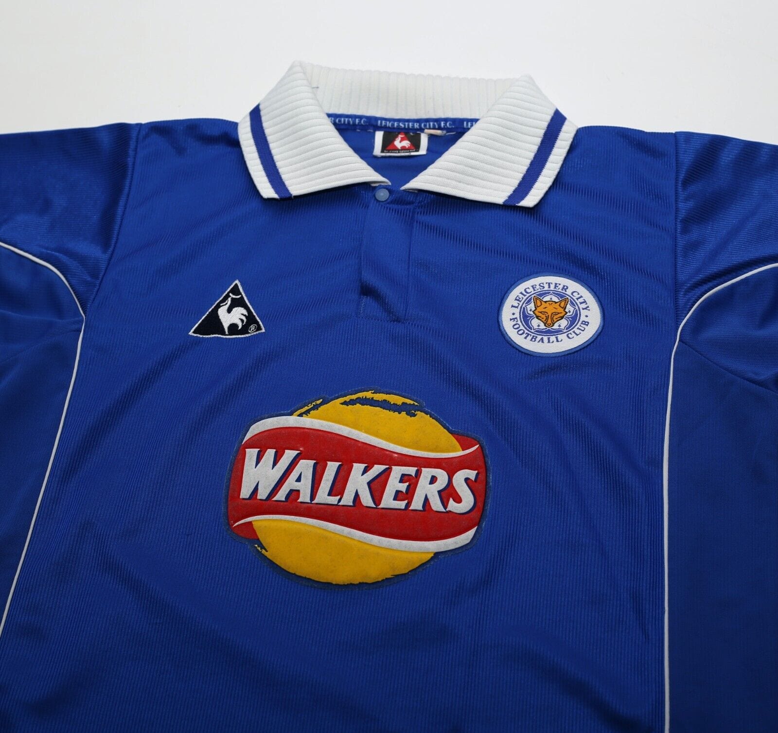 2000/01 MANCINI #10 Leicester City Vintage LCS Home Football Shirt (M) 38/40