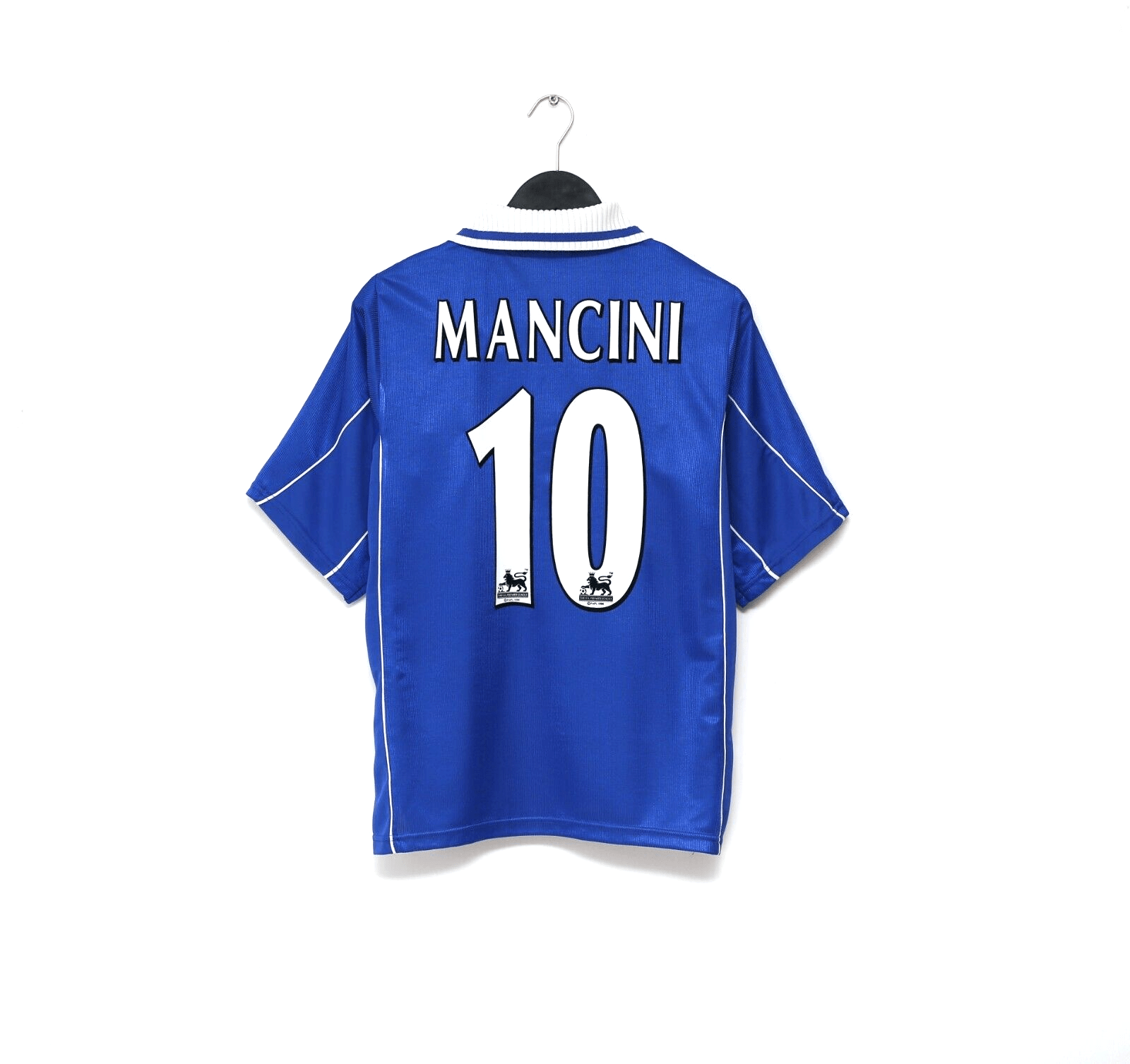 2000/01 MANCINI #10 Leicester City Vintage LCS Home Football Shirt (M) 38/40