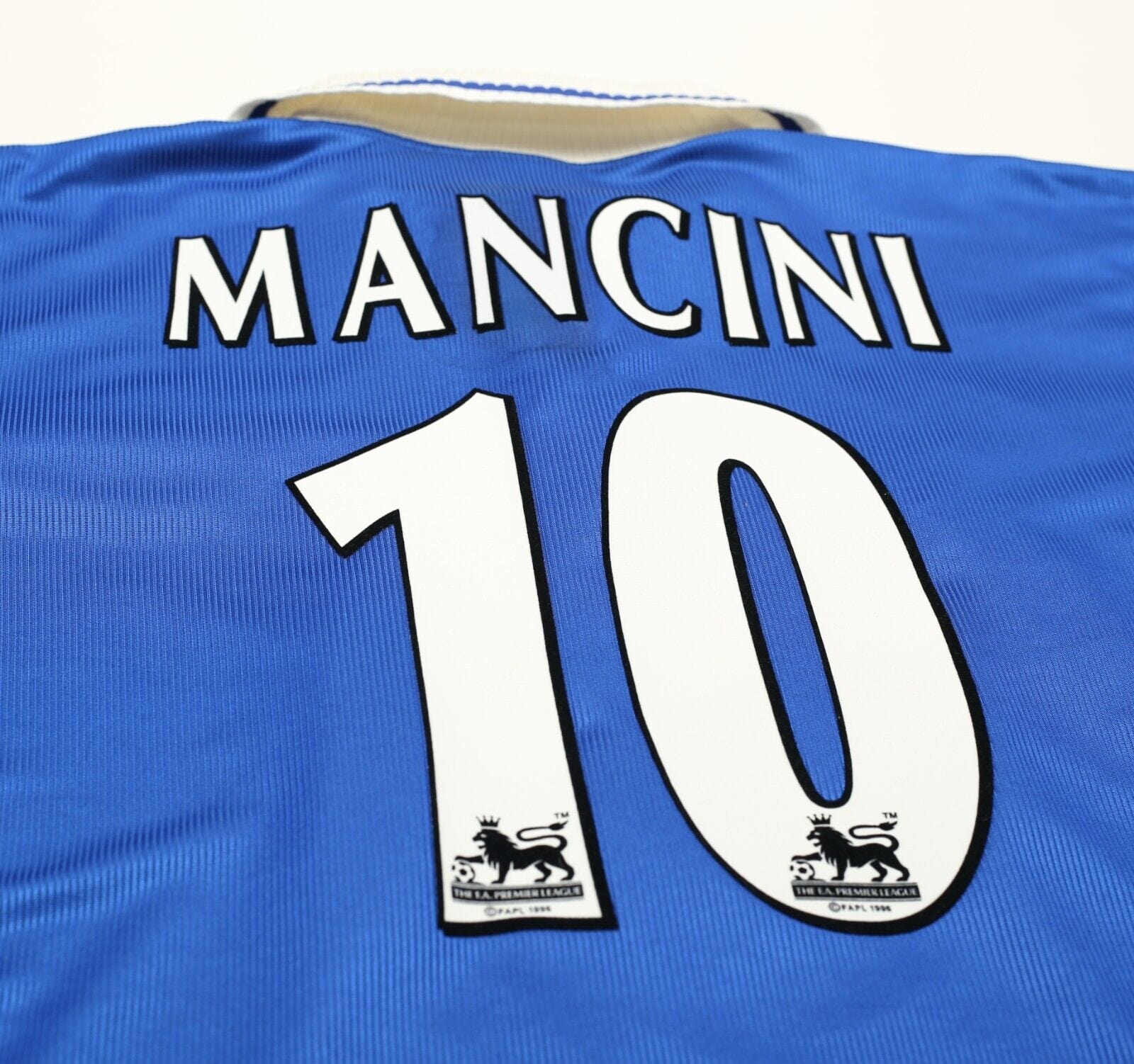 2000/01 MANCINI #10 Leicester City Vintage LCS Home Football Shirt (XL)