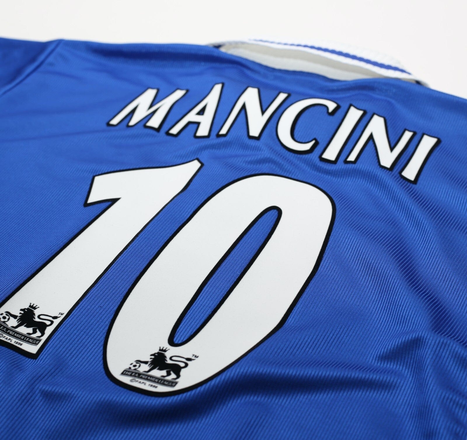 2000/01 MANCINI #10 Leicester City Vintage LCS Home Football Shirt (XL) 46/48