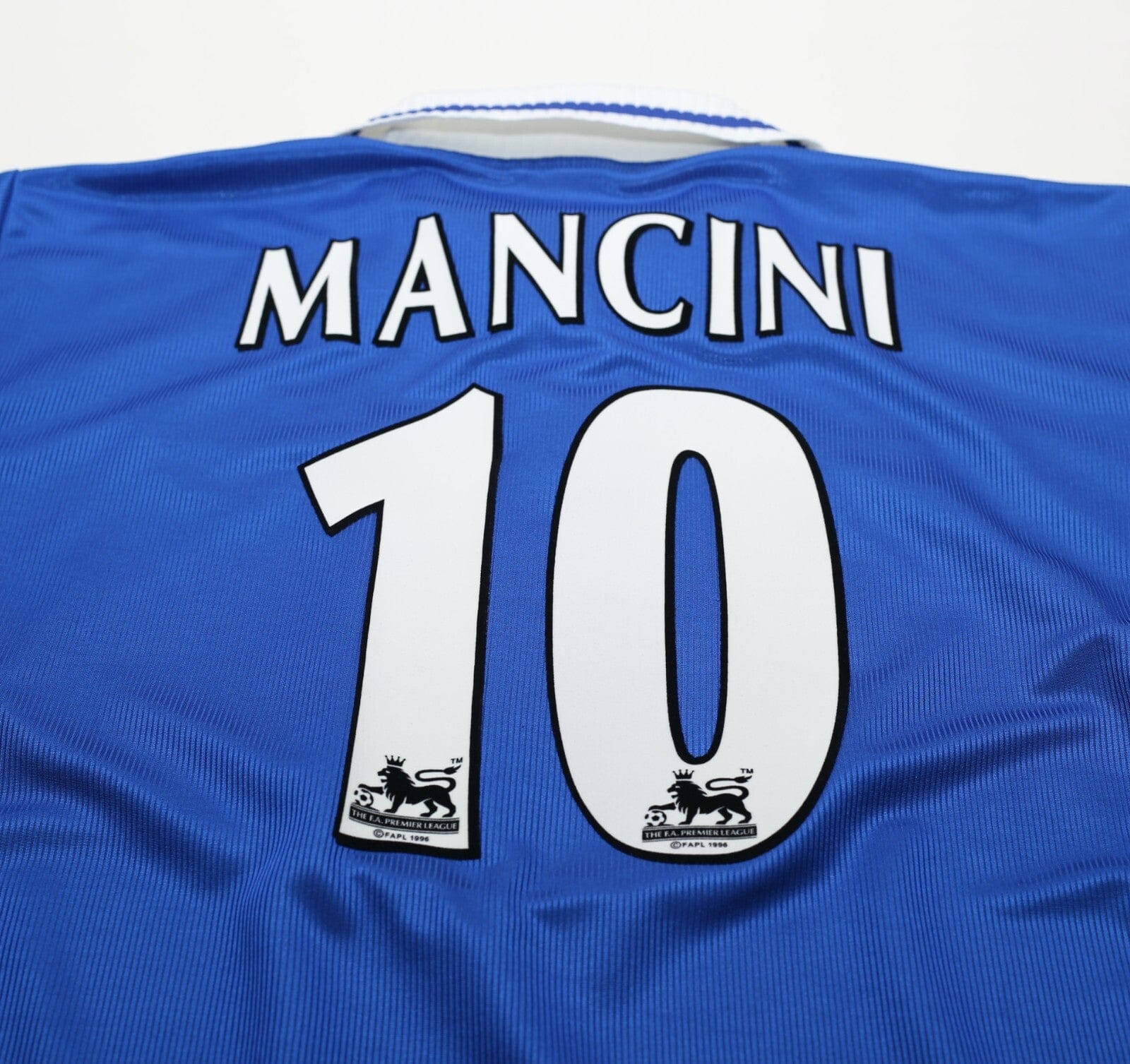 2000/01 MANCINI #10 Leicester City Vintage LCS Home Football Shirt (XL) 46/48