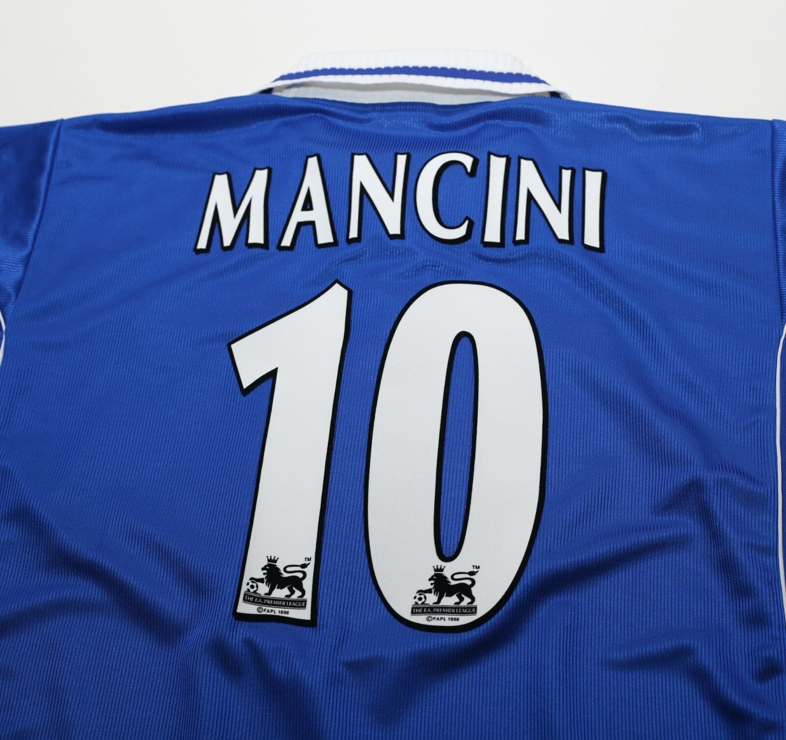 2000/01 MANCINI #10 Leicester City Vintage LCS Home Football Shirt (XL) 46/48
