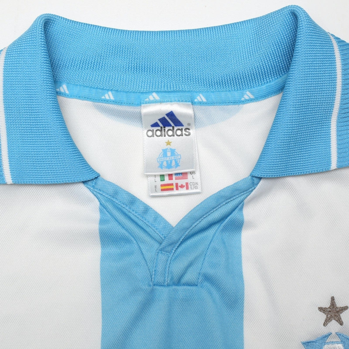 2000/01 Marseille Vintage adidas Home Football Shirt (L)