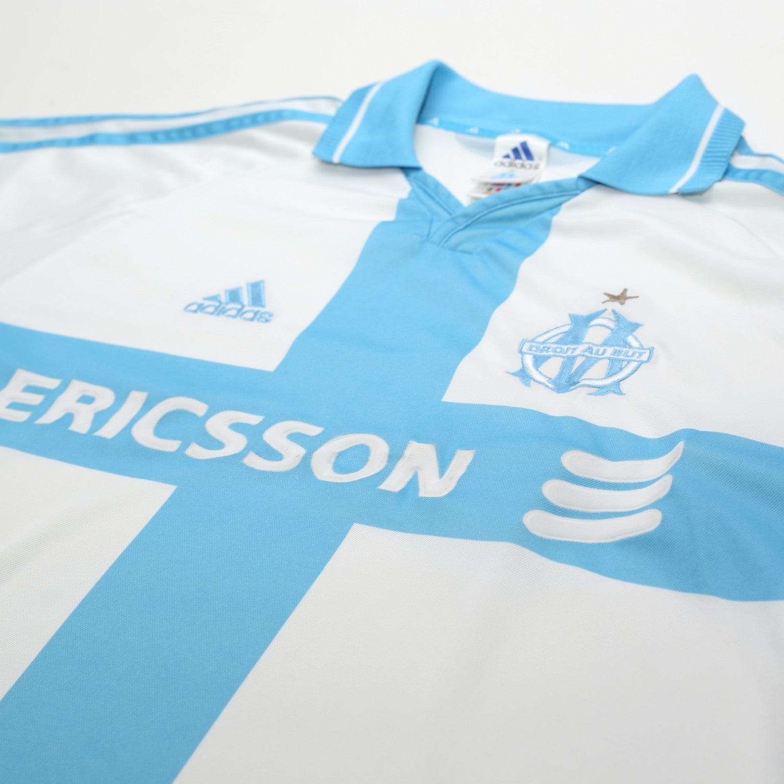 2000/01 Marseille Vintage adidas Home Football Shirt (L)