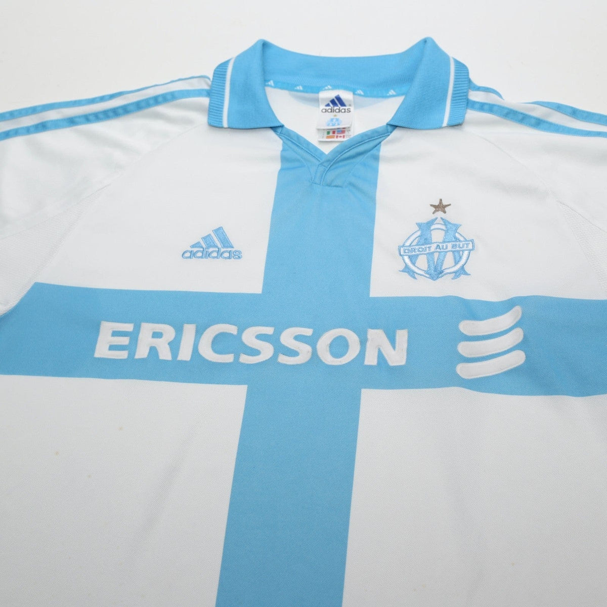 2000/01 Marseille Vintage adidas Home Football Shirt (L)