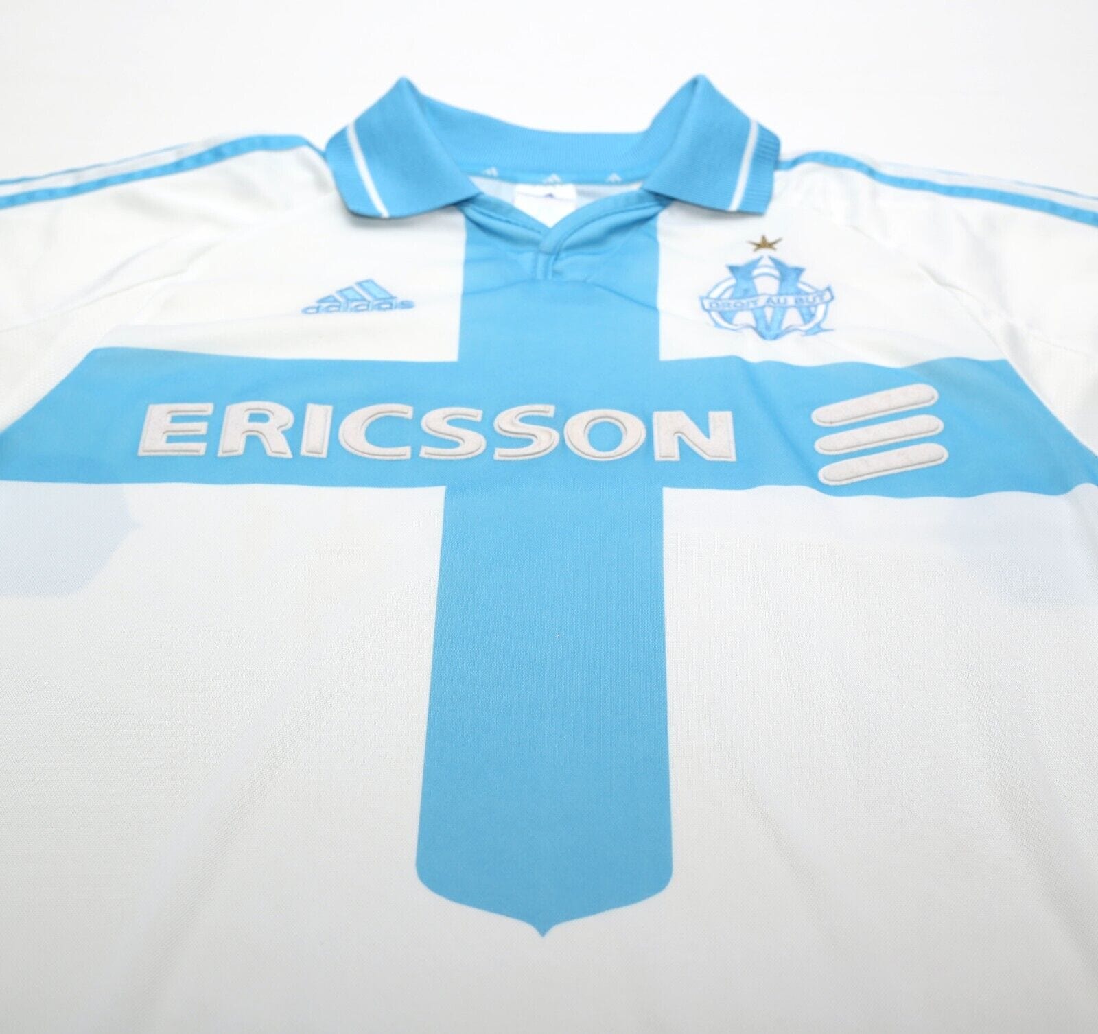 2000/01 MARSEILLE Vintage adidas Home Football Shirt (M)