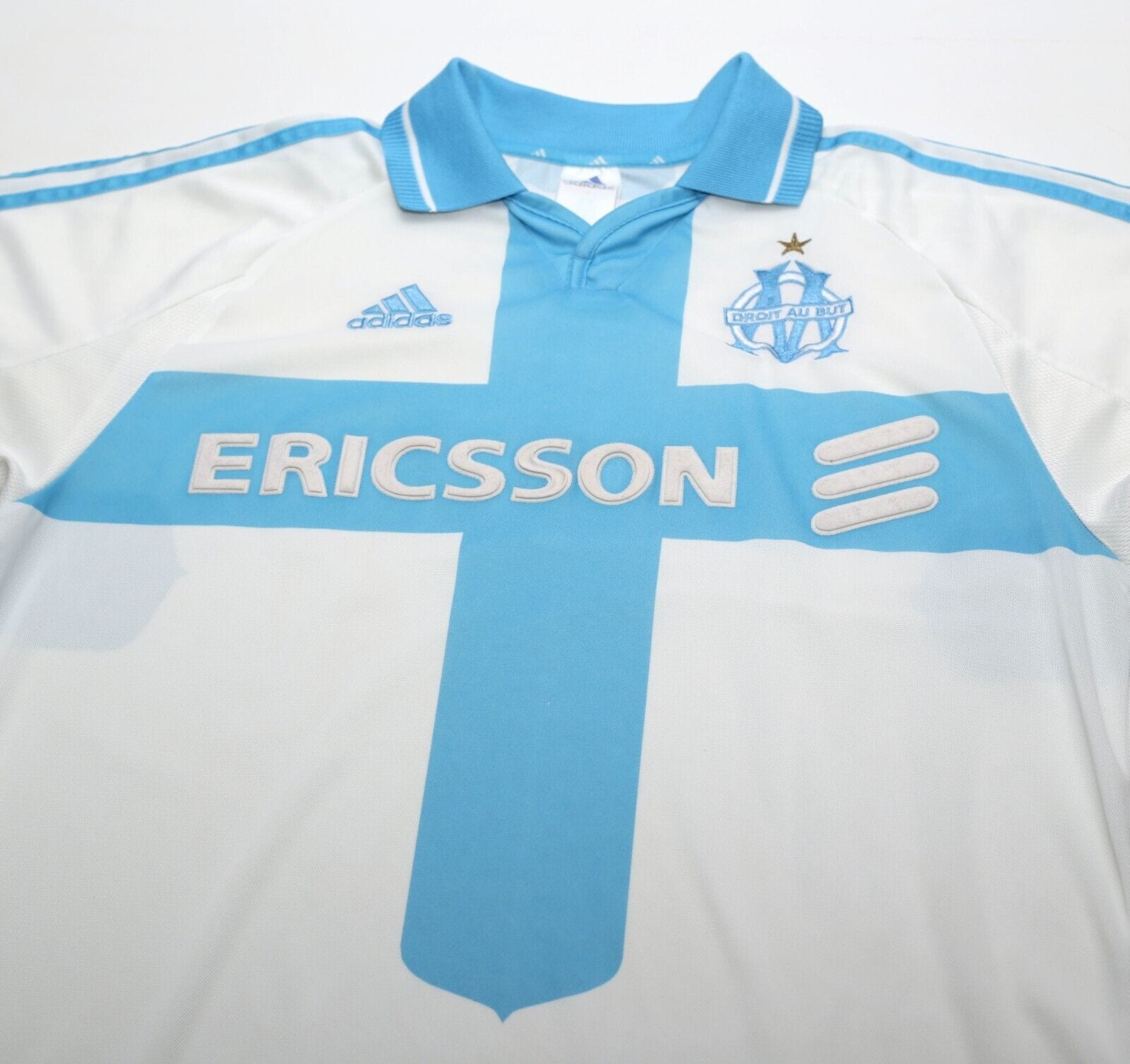 2000/01 MARSEILLE Vintage adidas Home Football Shirt (M)