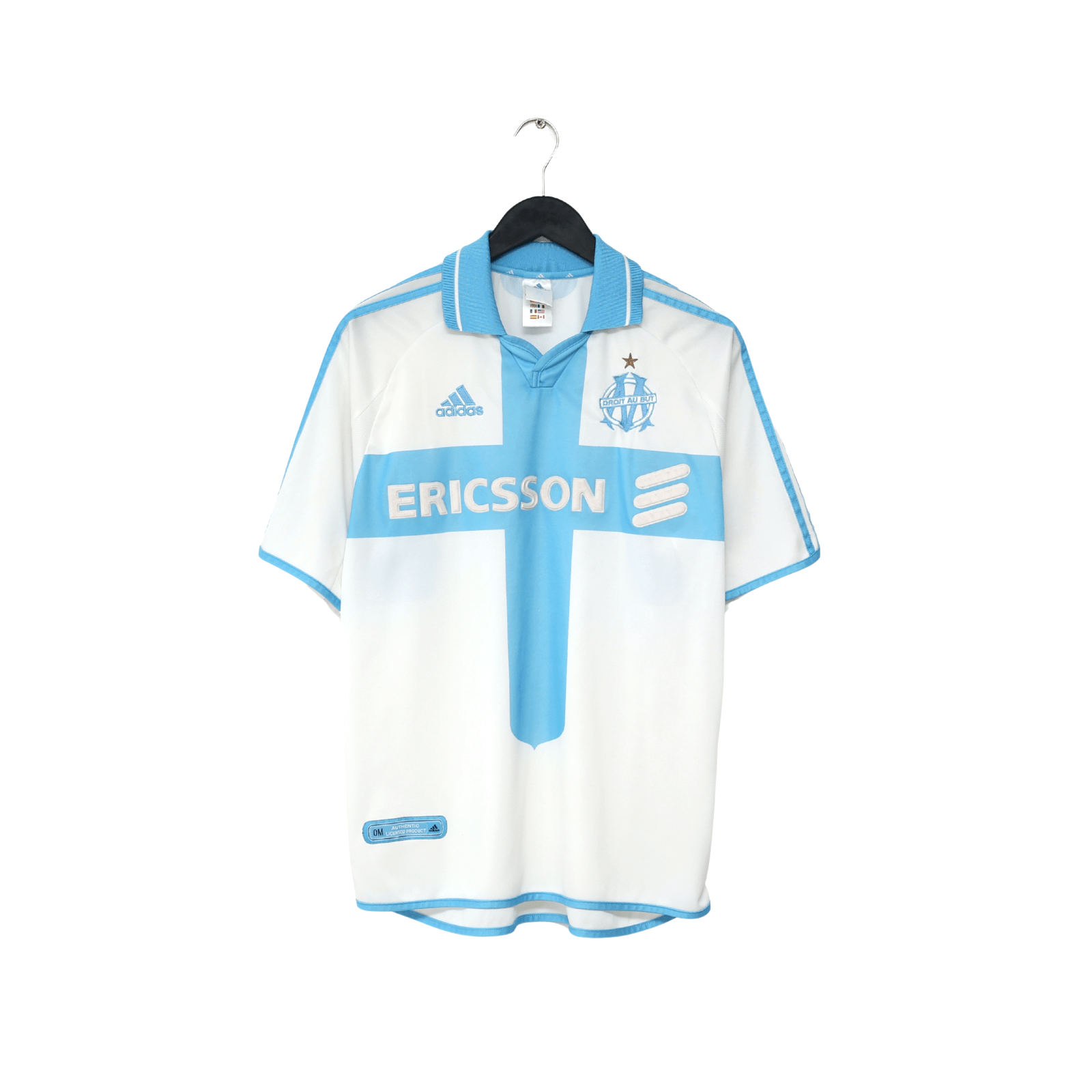 2000/01 MARSEILLE Vintage adidas Home Football Shirt (M)