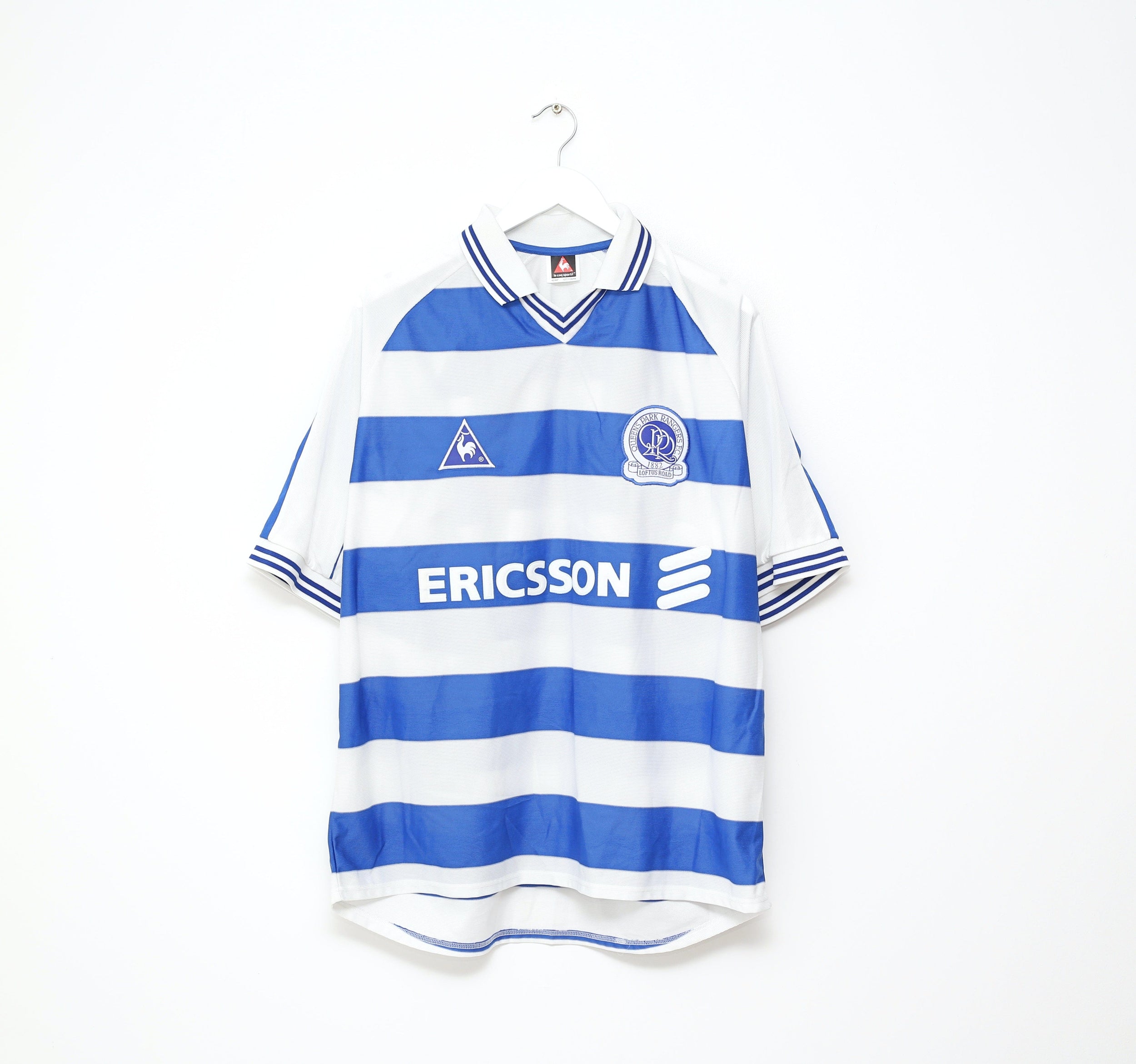 2000/01 QPR Vintage le coq sportif Home Football Shirt Jersey (L) BNWOT 42/44