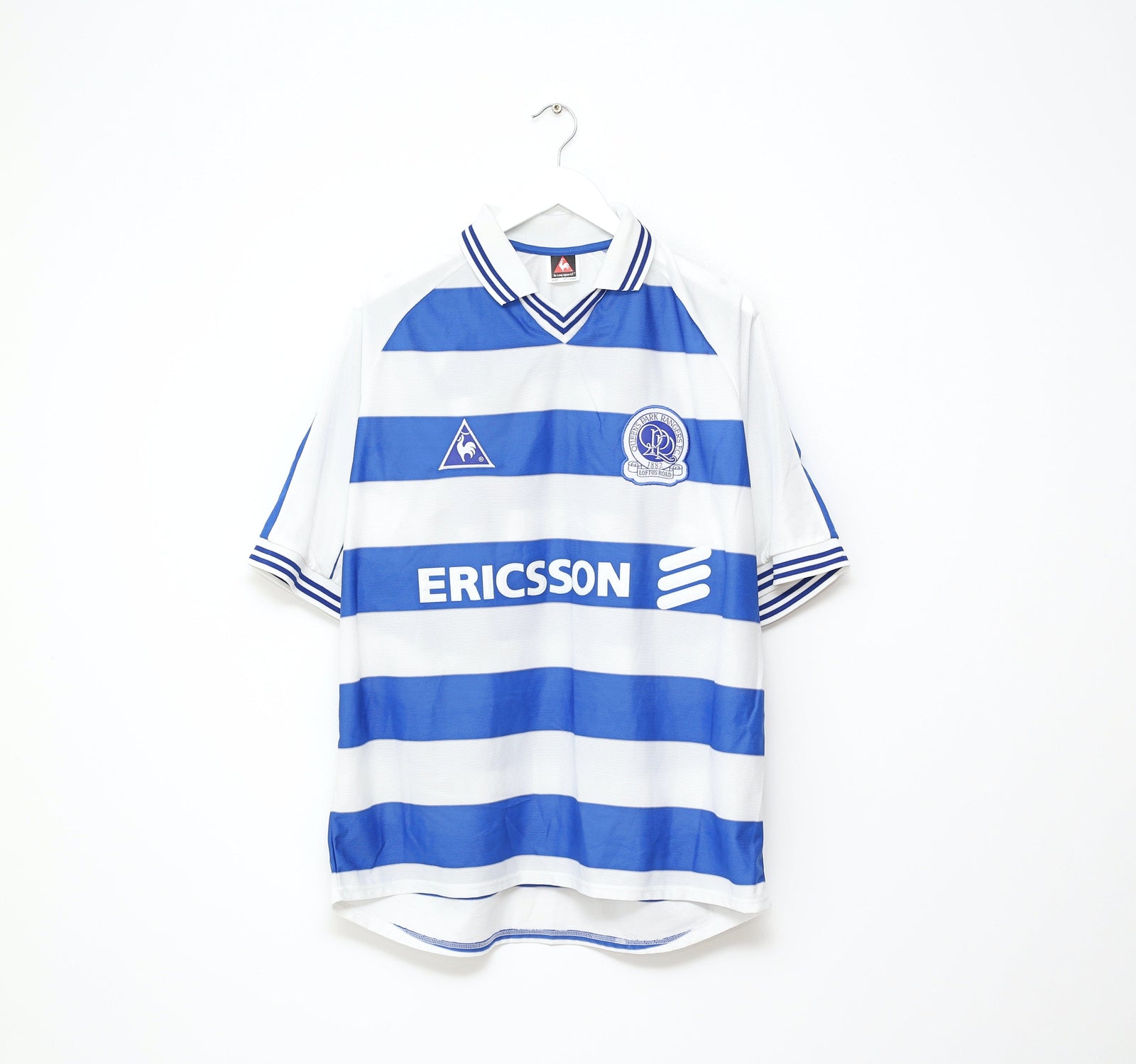 2000/01 QPR Vintage le coq sportif Home Football Shirt Jersey (L) BNWOT 42/44