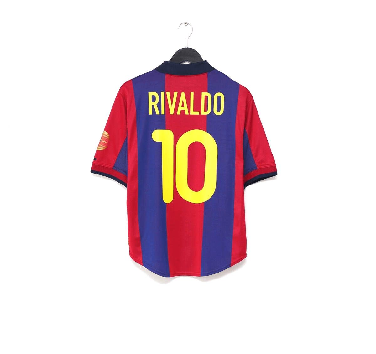 2000/01 RIVALDO #10 Barcelona Vintage Nike Home Football Shirt (S)