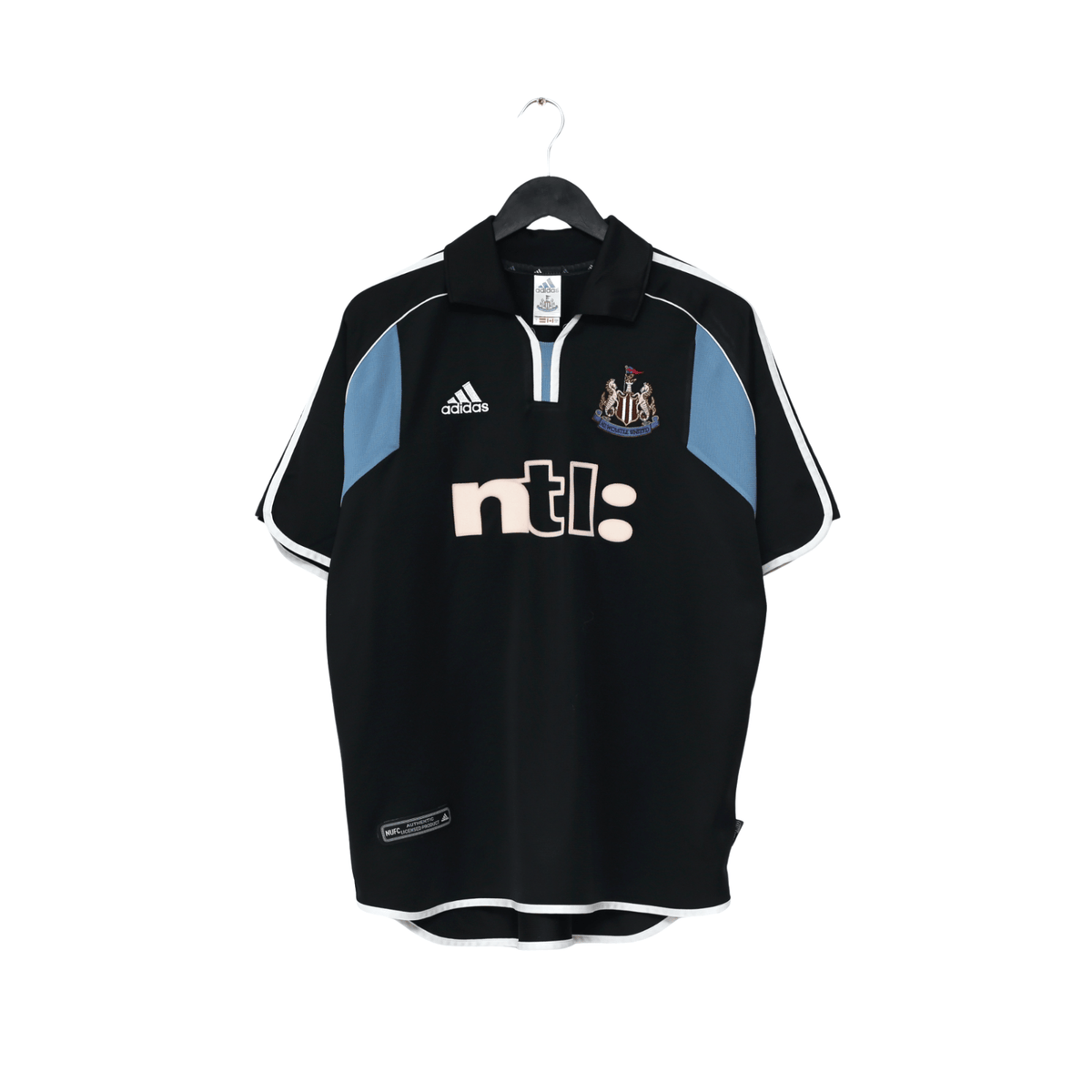 2000/01 Shearer #9 Newcastle United Vintage adidas Away Football Shirt (L)