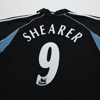 2000/01 Shearer #9 Newcastle United Vintage adidas Away Football Shirt (L)