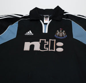 2000/01 SHEARER #9 Newcastle United Vintage adidas Away Football Shirt (L)