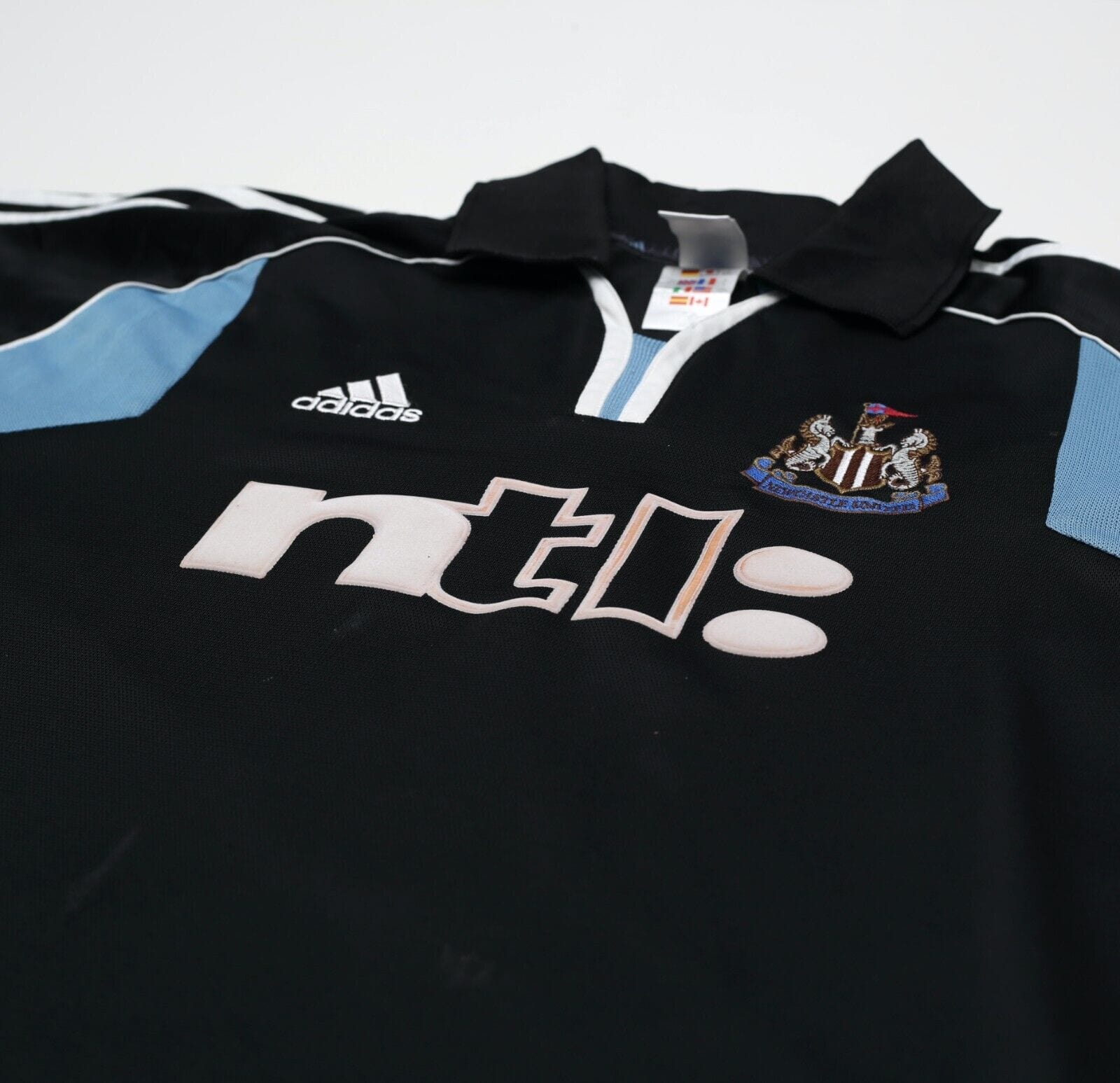 2000/01 SHEARER #9 Newcastle United Vintage adidas Away Football Shirt (L)