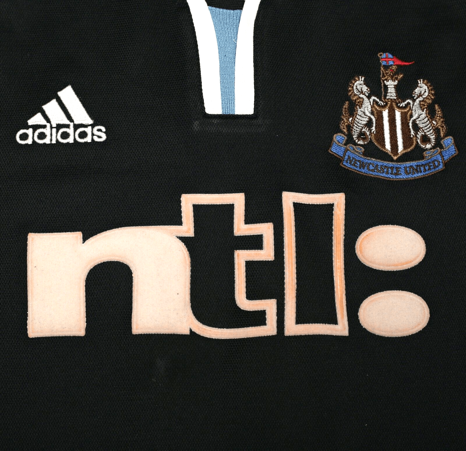 2000/01 SHEARER #9 Newcastle United Vintage adidas Away Football Shirt (L)