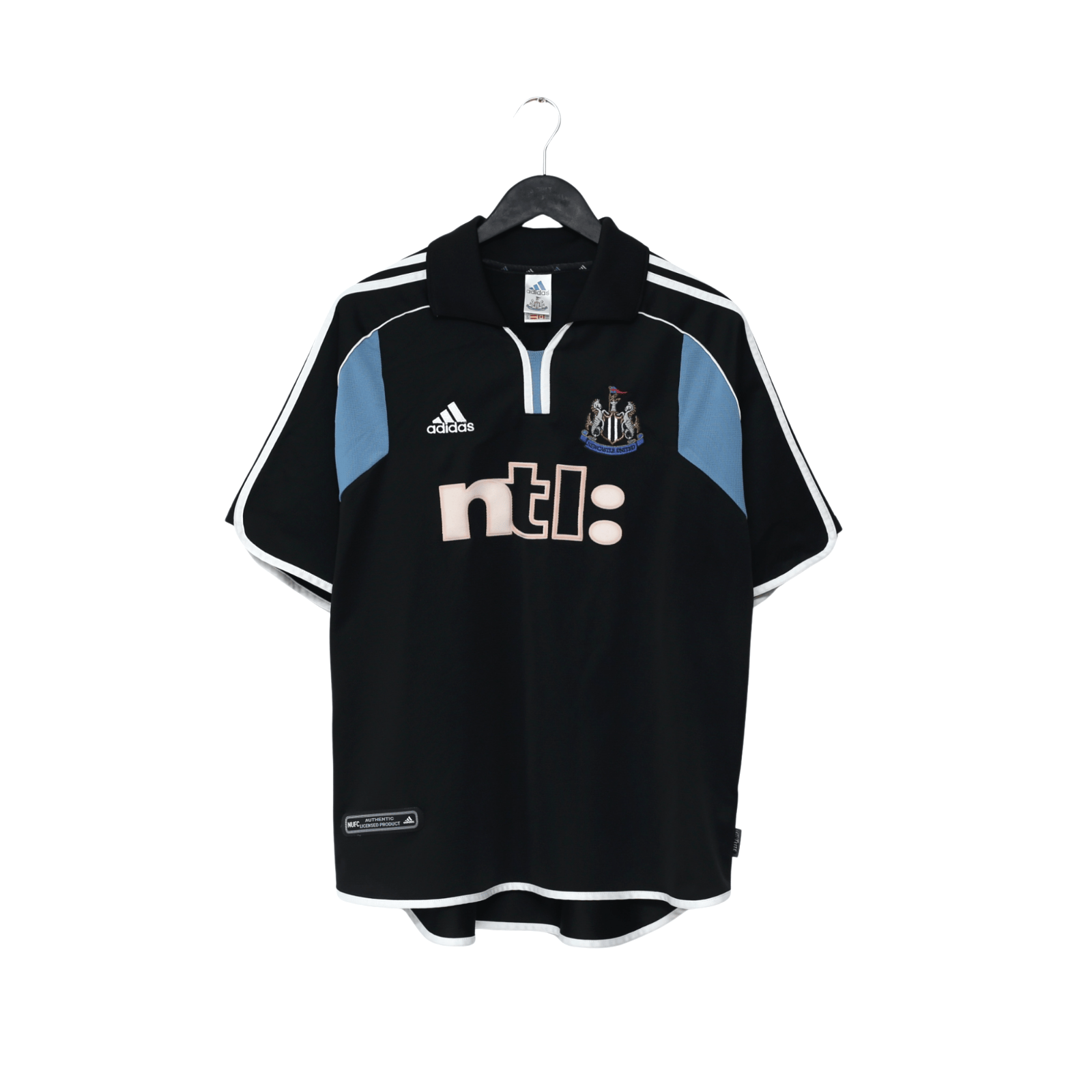2000/01 Shearer #9 Newcastle United Vintage adidas Away Football Shirt (XL)
