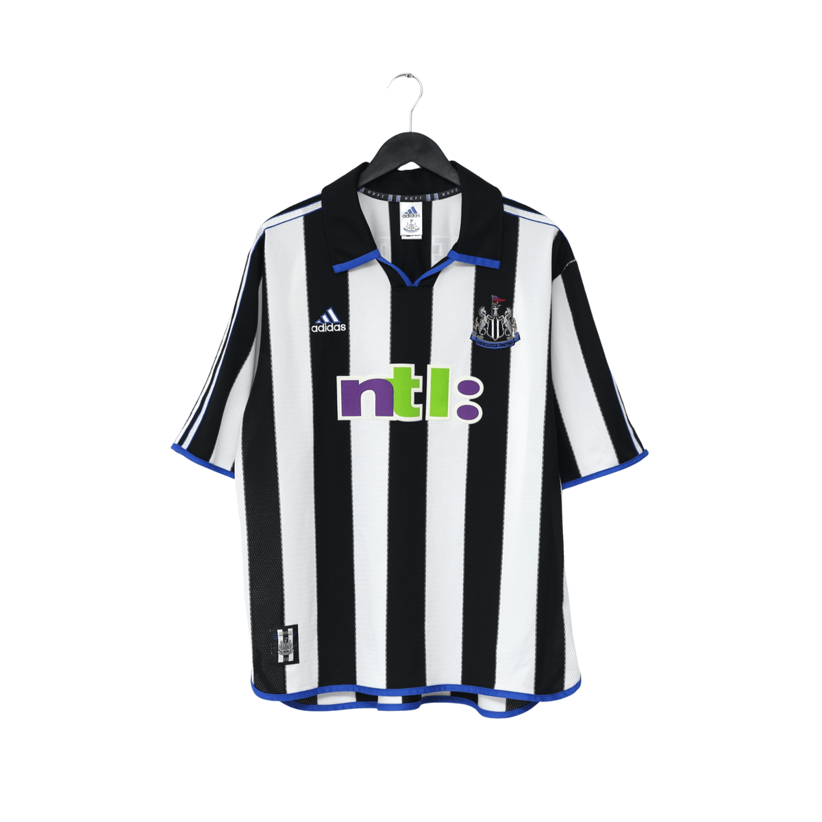 2000/01 Shearer #9 Newcastle United Vintage adidas Home Football Shirt (XL)
