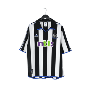 2000/01 Shearer #9 Newcastle United Vintage adidas Home Football Shirt (XL)