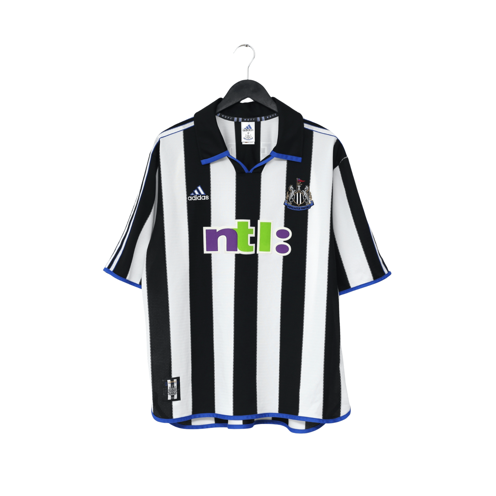 2000/01 Shearer #9 Newcastle United Vintage adidas Home Football Shirt (XL)
