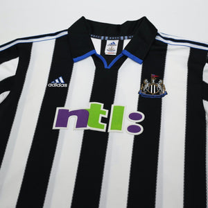 2000/01 Shearer #9 Newcastle United Vintage adidas Home Football Shirt (XL)