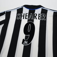 2000/01 Shearer #9 Newcastle United Vintage adidas Home Football Shirt (XL)