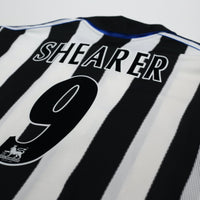 2000/01 Shearer #9 Newcastle United Vintage adidas Home Football Shirt (XL)