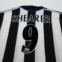2000/01 Shearer #9 Newcastle United Vintage adidas Home Football Shirt (XL)