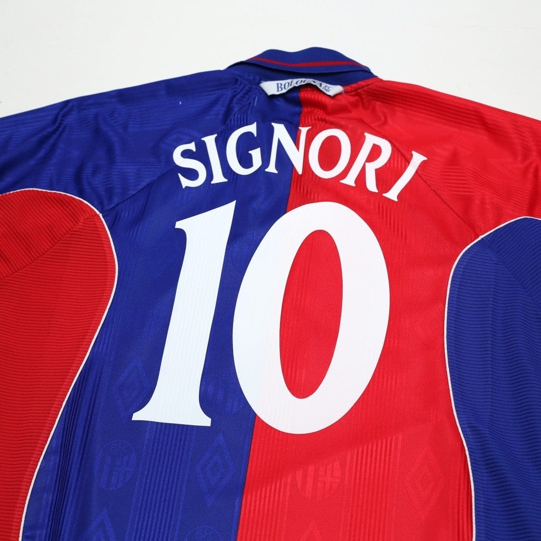 2000/01 Signori #10 Bologna Vintage Umbro Home Football Shirt (M)