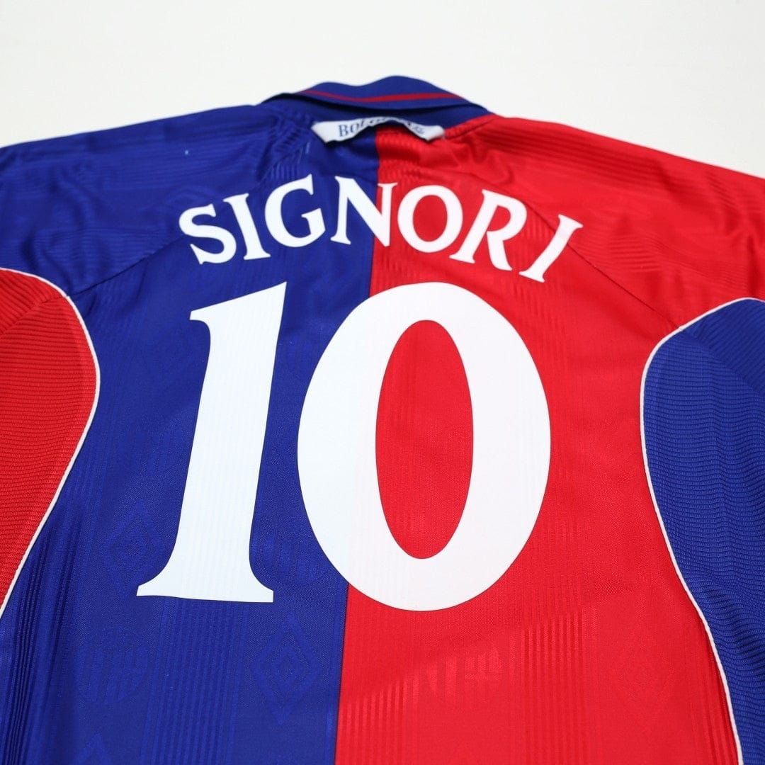 2000/01 Signori #10 Bologna Vintage Umbro Home Football Shirt (M)