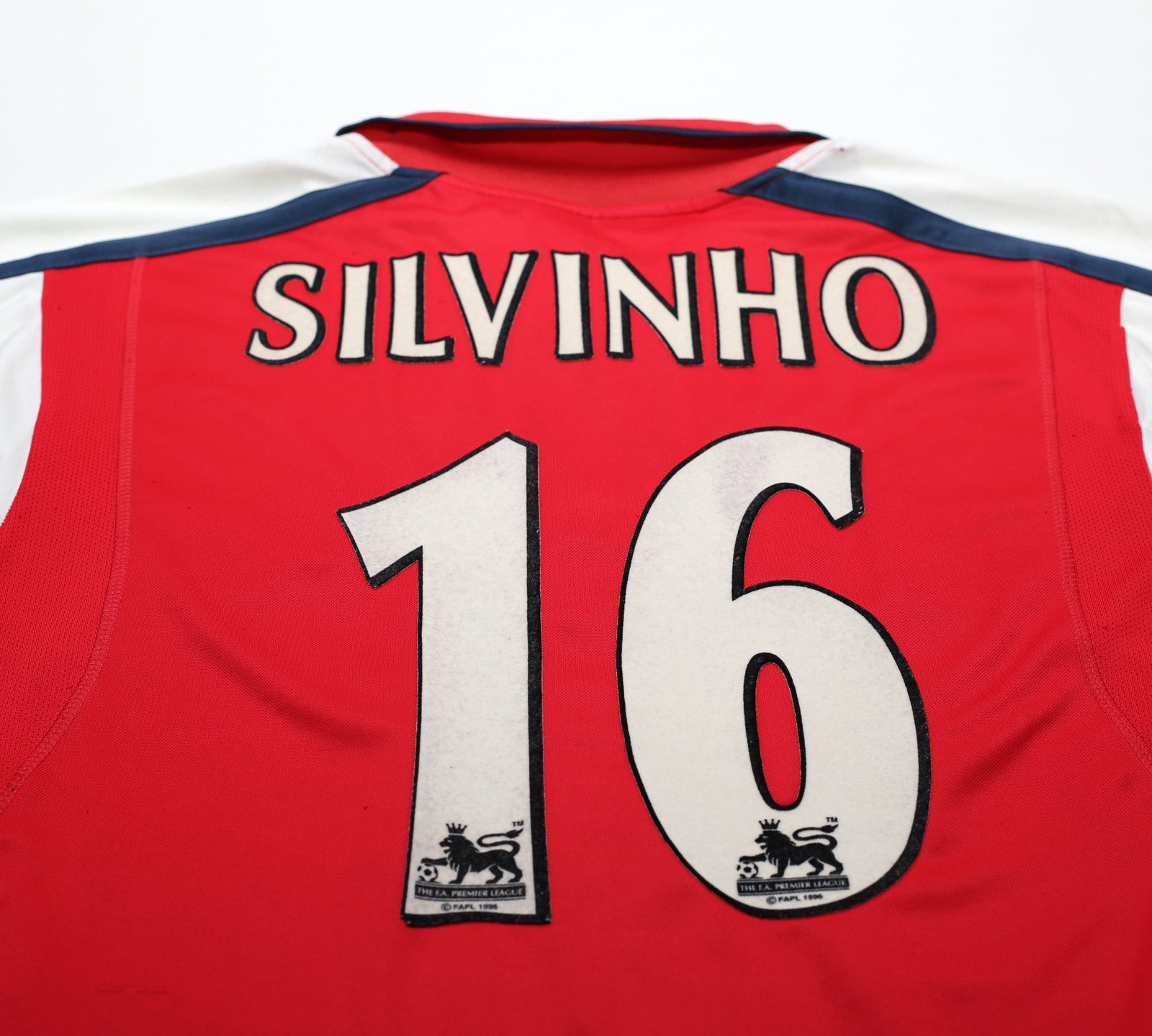 2000/01 SILVINHO #16 Arsenal Vintage Nike Home Football Shirt (S)