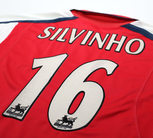 2000/01 SILVINHO #16 Arsenal Vintage Nike Home Football Shirt (S)