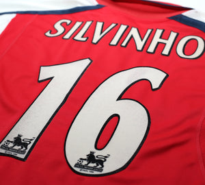 2000/01 SILVINHO #16 Arsenal Vintage Nike Home Football Shirt (S)