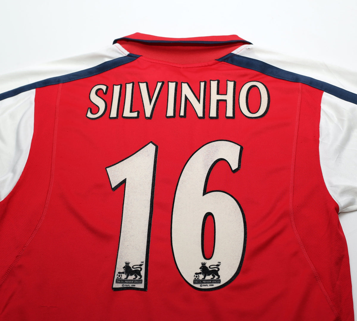 2000/01 SILVINHO #16 Arsenal Vintage Nike Home Football Shirt (S)