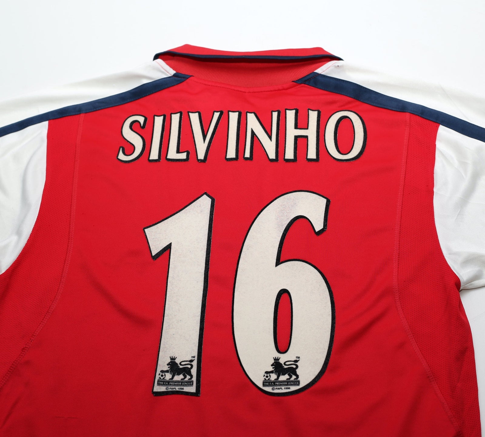 2000/01 SILVINHO #16 Arsenal Vintage Nike Home Football Shirt (S)