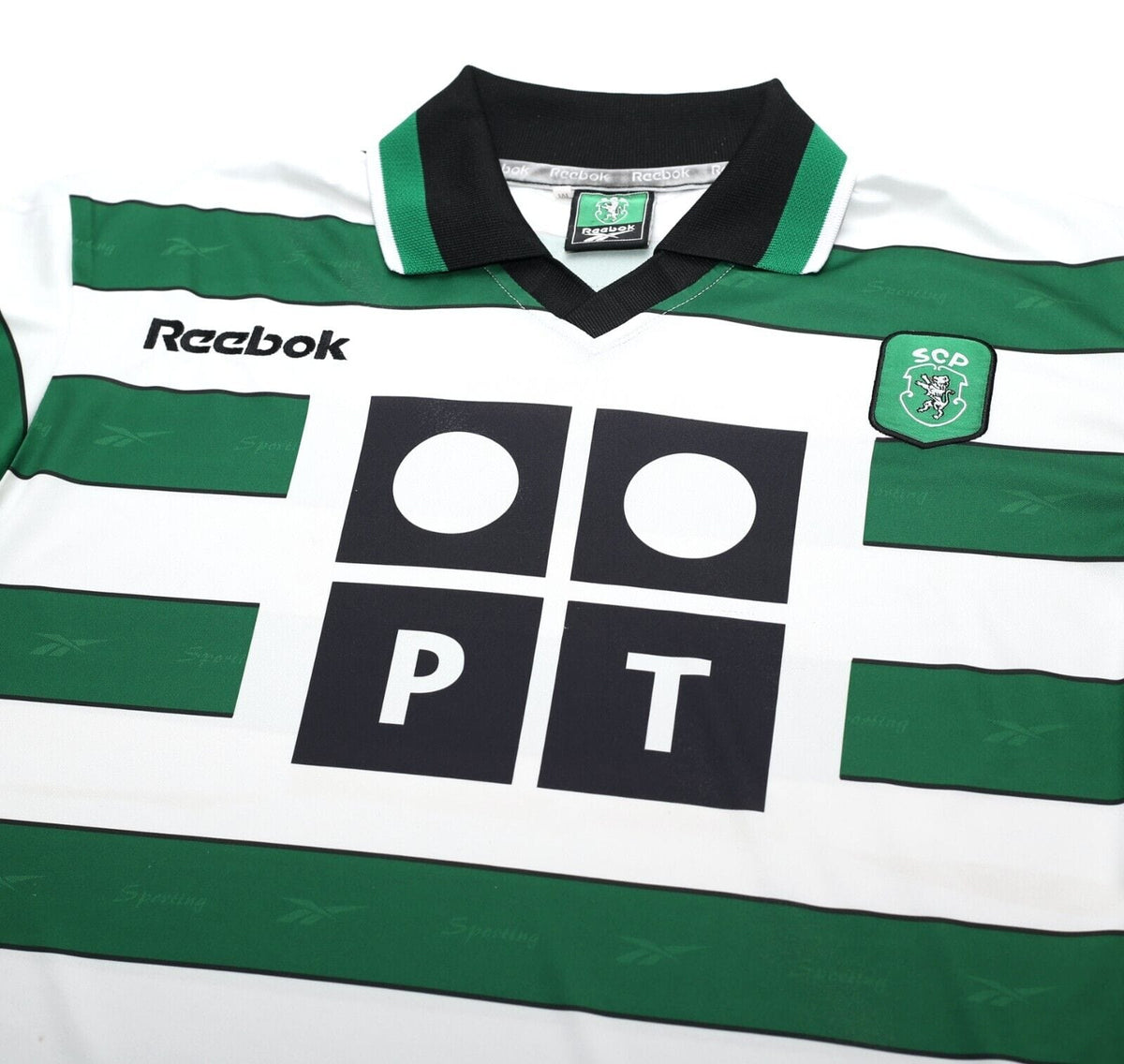 2000/01 SPORTING CP Vintage Reebok Home Football Shirt Jersey (M) LISBON