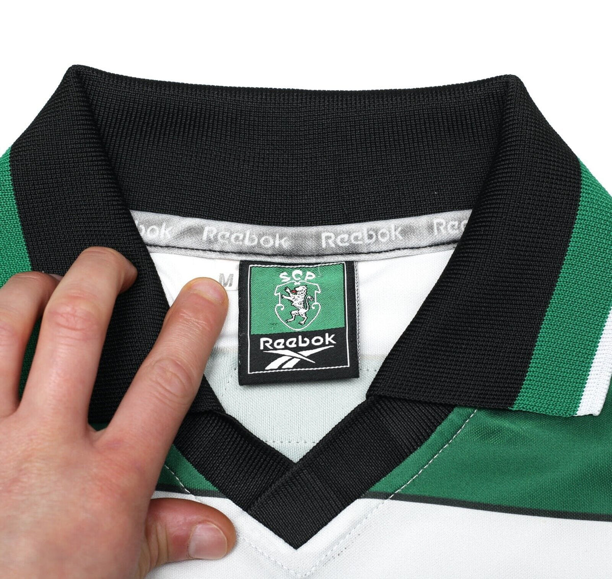 2000/01 SPORTING CP Vintage Reebok Home Football Shirt Jersey (M) LISBON