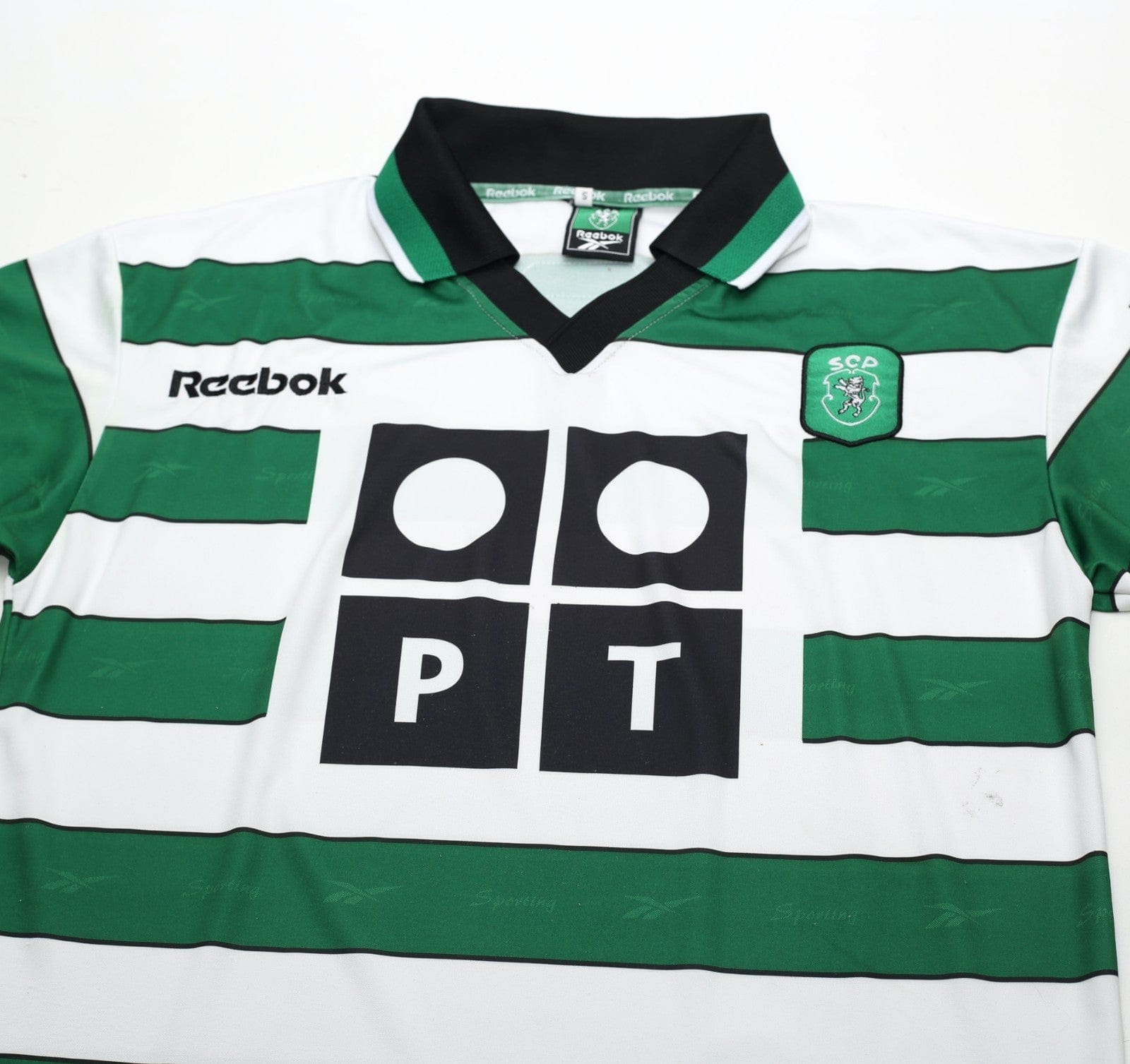 2000/01 SPORTING CP Vintage Reebok Home Football Shirt (S/M)