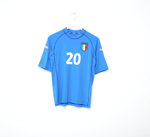 【正規品】Kappa イタリア代表 TOTTI 10番シャツ　2002 2002 TOTTI #10 Italy Vintage Kappa Home Football Shirt Jersey (M/L ウェア